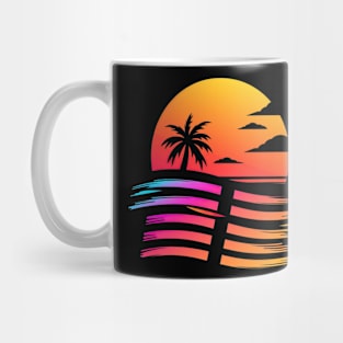 Miami beach style 80s Mug